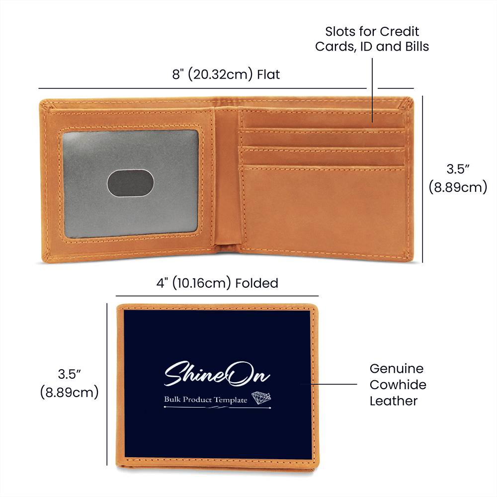 Graphic Leather Wallet
